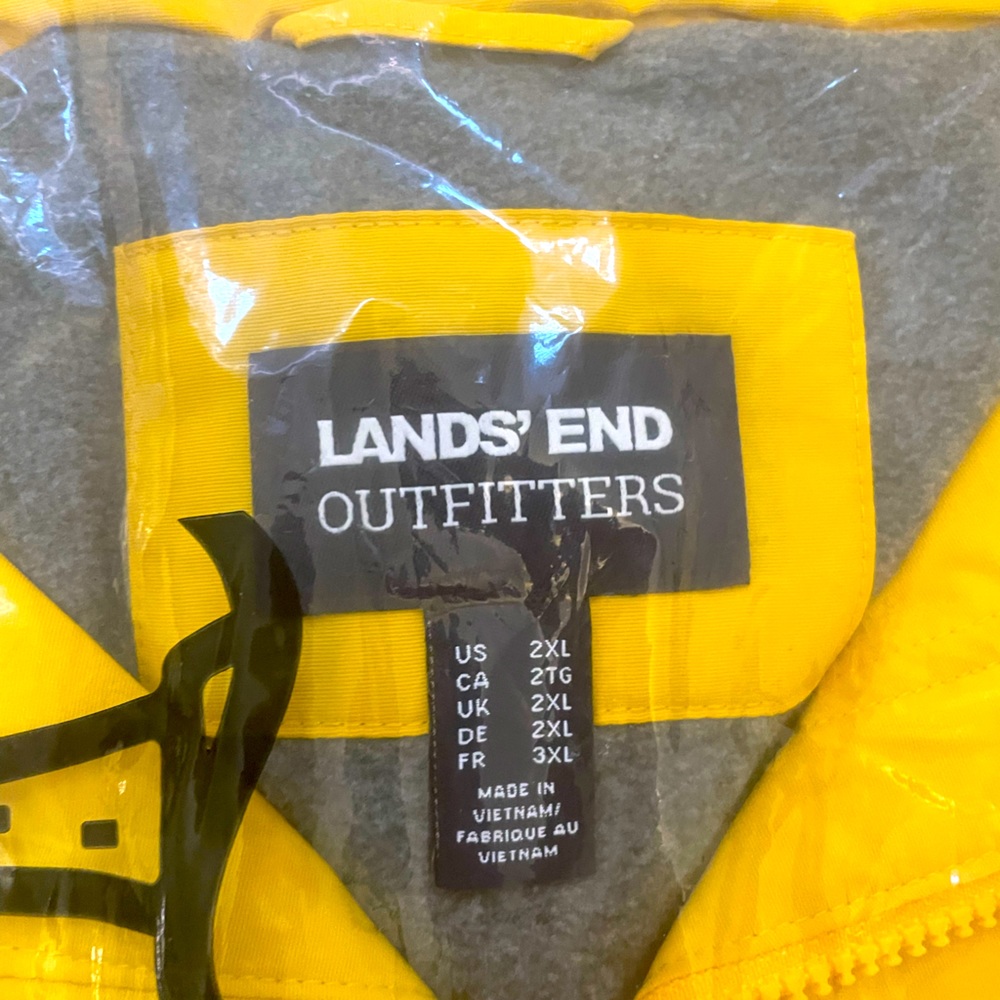 Lands End Men's Custom Outrigger Fleece Lined Jacket